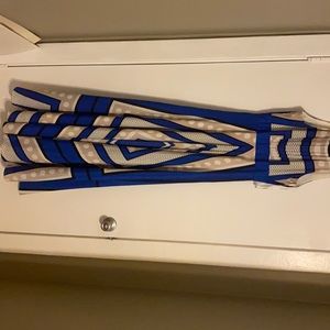 Eliza J blue scarf maxi